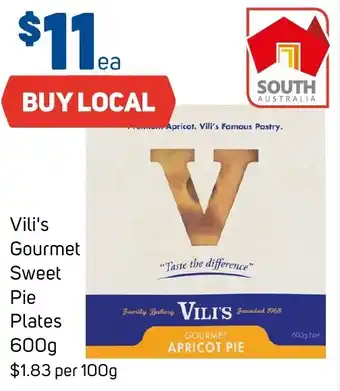 Foodland Vili's Gourmet Sweet Pie Plates 600g offer