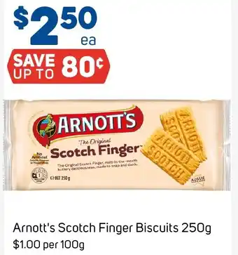 Foodland Arnott's Scotch Finger Biscuits 250g offer