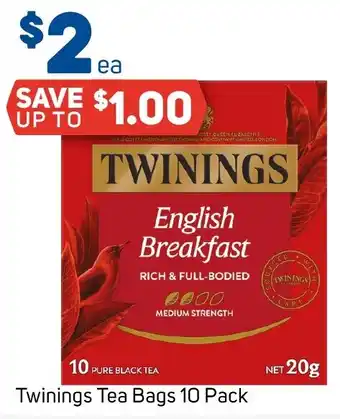 Foodland Twinings Tea Bags 10 Pack offer
