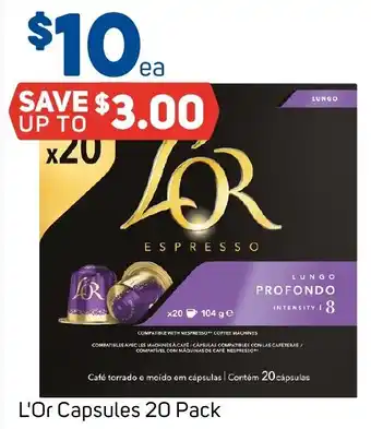 Foodland L'Or Capsules 20 Pack offer