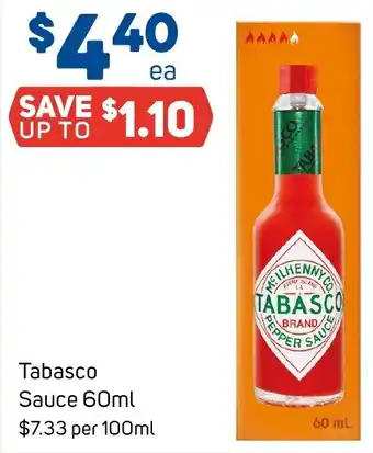 Foodland Tabasco Sauce 60ml offer