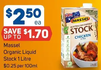 Foodland Massel Organic Liquid Stock 1 Litre offer