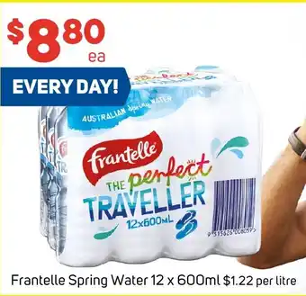 Foodland Frantelle Spring Water 12 x 600ml offer