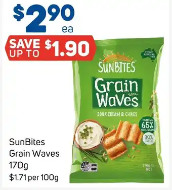 Foodland SunBites Grain Waves 170g offer