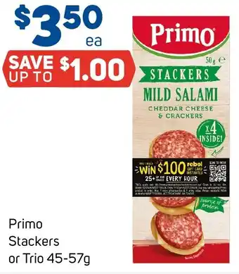 Foodland Primo Stackers or Trio 45-57g offer