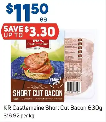 Foodland KR Castlemaine Short Cut Bacon 630g offer