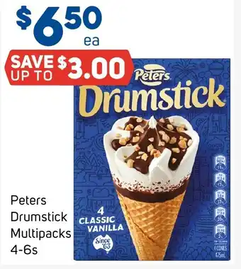 Foodland Peters Drumstick Multipacks 4-6s offer