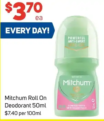 Foodland Mitchum Roll On Deodorant 50ml offer