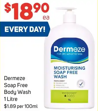 Foodland Dermeze Soap Free Body Wash 1 Litre offer