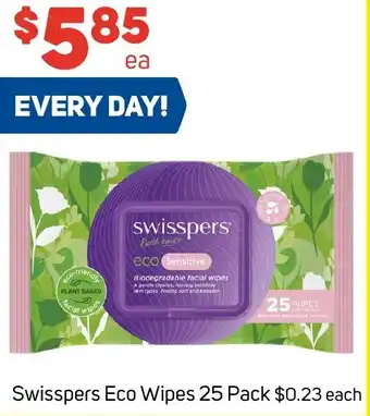 Swisspers Eco Wipes 25 Pack