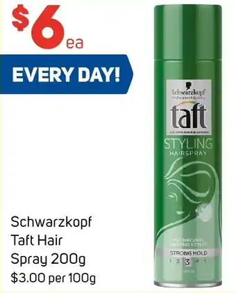 Foodland Schwarzkopf Taft Hair Spray 200g offer