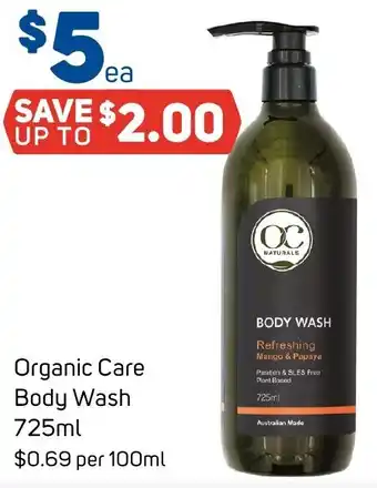 Foodland Organic Care Body Wash 725ml offer