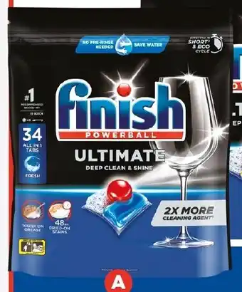 Foodland Finish Powerball Ultimate Regular or Lemon Sparkle 34s offer
