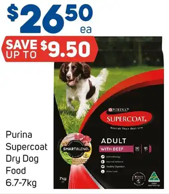 Foodland Purina Supercoat Dry Dog Food 6.7-7kg offer
