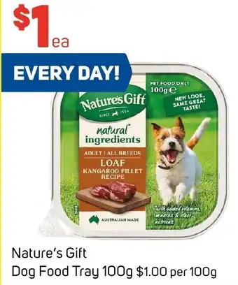 Foodland Nature's Gift Dog Food Tray 100g offer