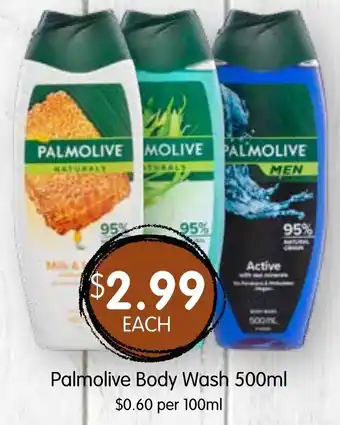 Spudshed Palmolive Body Wash 500ml offer