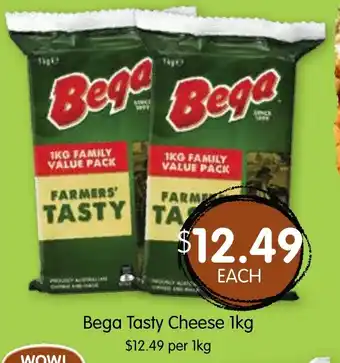 Spudshed Bega Tasty Cheese 1kg offer