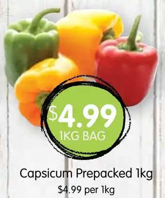 Spudshed Capsicum Prepacked 1kg offer