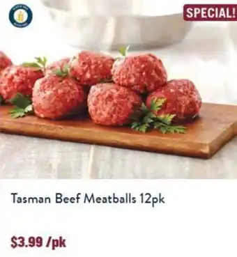 Tasman Beef Meatballs 12pk