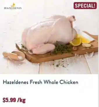 Tasman Butchers Hazeldenes Fresh Whole Chicken offer