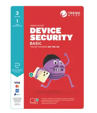 The Good Guys Trend micro device security basic 3 device - 1 year offer