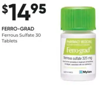FERRO-GRAD Ferrous Sulfate 30 Tablets