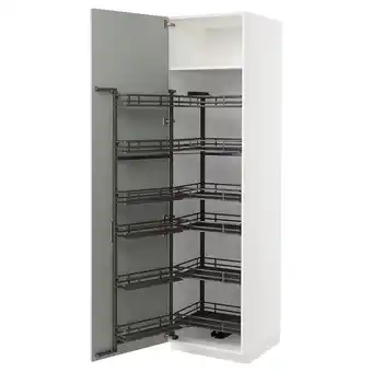 IKEA Metod High cabinet with pull-out larder, white/havstorp light grey, 60x60x220 cm offer
