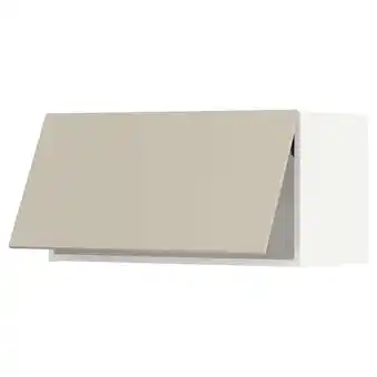 IKEA Metod Wall cabinet horizontal, white/havstorp beige, 80x37x40 cm offer