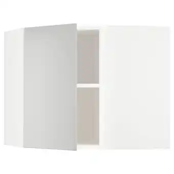 IKEA Metod Corner wall cabinet with shelves, white/havstorp light grey, 68x37x60 cm offer