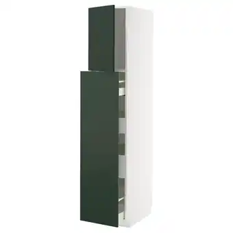IKEA Metod / maximera Hc w p-o func 1dr/4drw, white/havstorp deep green, 40x60x200 cm offer