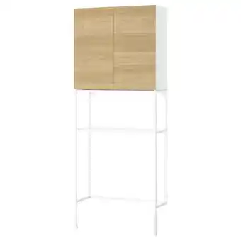 IKEA Enhet Storage combination, white/oak effect, 80x32x204 cm offer