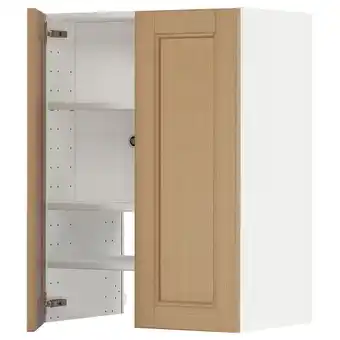 IKEA Metod Wall cb f extr hood w shlf/door, white/vedhamn oak, 60x80 cm offer