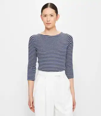 Target Isabel Boat Neck Top - Preview - Navy / White Stripe offer