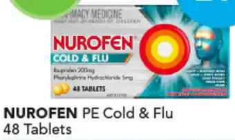 Amcal Pharmacies NUROFEN PE Cold & Flu 48 Tablets offer