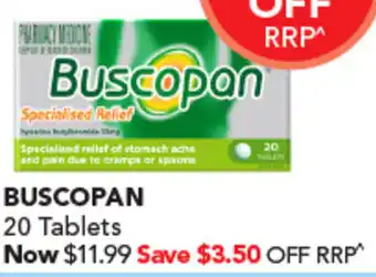 Amcal Pharmacies BUSCOPAN 20 Tablets offer