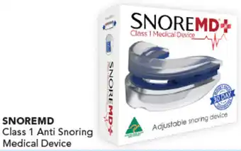 Amcal Pharmacies SNOREMD Class 1 Anti Snoring Medical Device offer