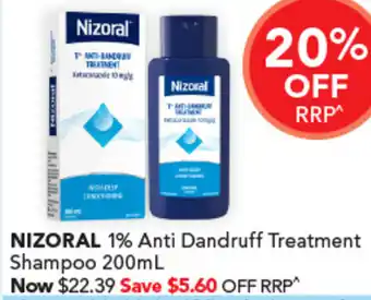 NIZORAL 1% Anti Dandruff Treatment Shampoo 200mL