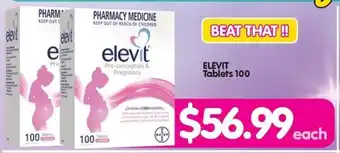 Your Discount Chemist ELEVIT Tablets 100 offer