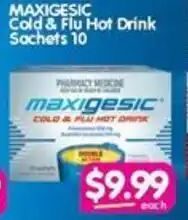 MAXIGESIC Cold & Flu Hot Drink Sachets 10