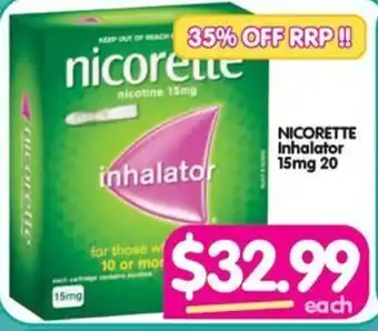 NICORETTE Inhalator 15mg 20