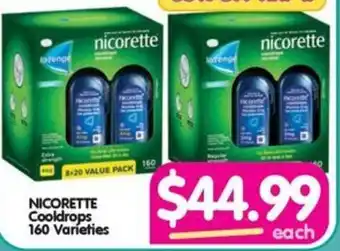 Your Discount Chemist NICORETTE Cooldrops 160 Varieties offer