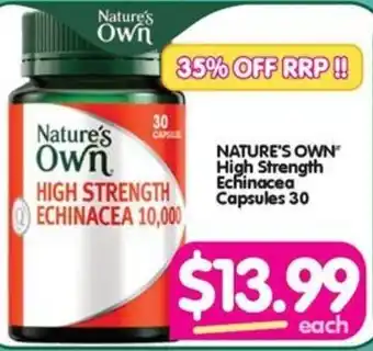 Your Discount Chemist NATURE'S OWN High Strength Echinacea Capsules 30 offer