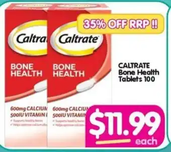 Your Discount Chemist CALTRATE Bone Health Tablets 100 offer