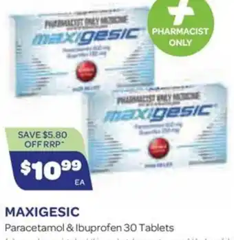MAXIGESIC Paracetamol & Ibuprofen 30 Tablets