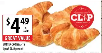 Supabarn BUTTER CROISSANTS 4 pack offer