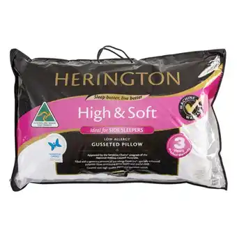 Gusseted High Soft Pillow by Herington