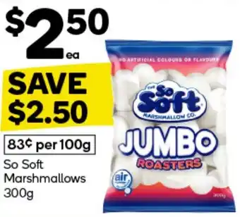 Woolworths So Soft Marshmallows 300g offer