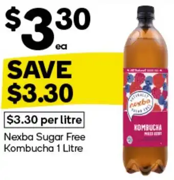 Woolworths Nexba Sugar Free Kombucha 1 Litre offer