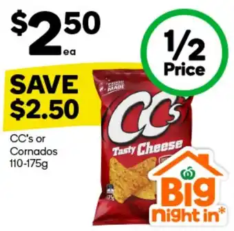 CC's or Cornados 110-175g