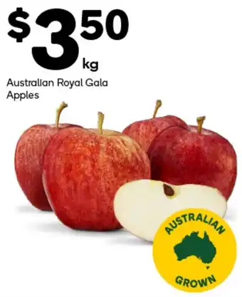 Woolworths Australian Royal Gala Apples per kg offer